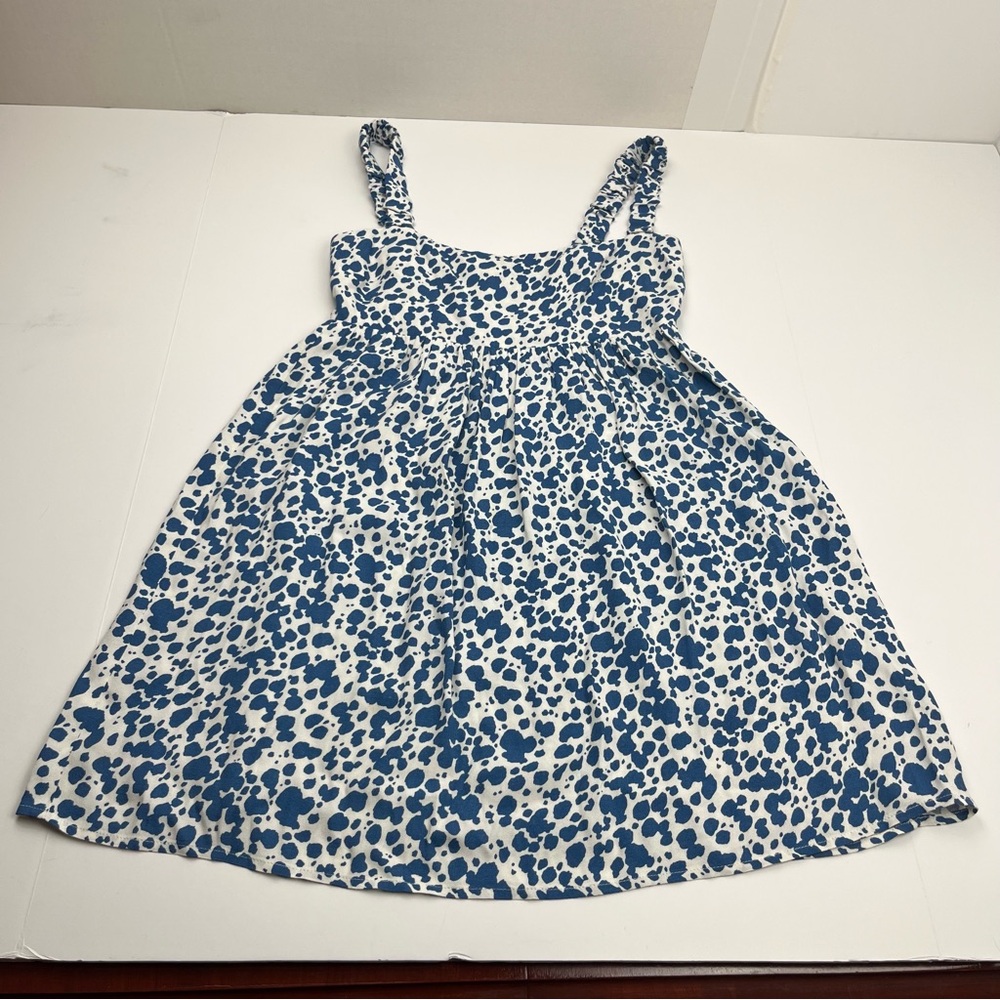 Reformation Serene Dress Womens Size 6 Rainey‎ Blue White Mini Festival *FLAW